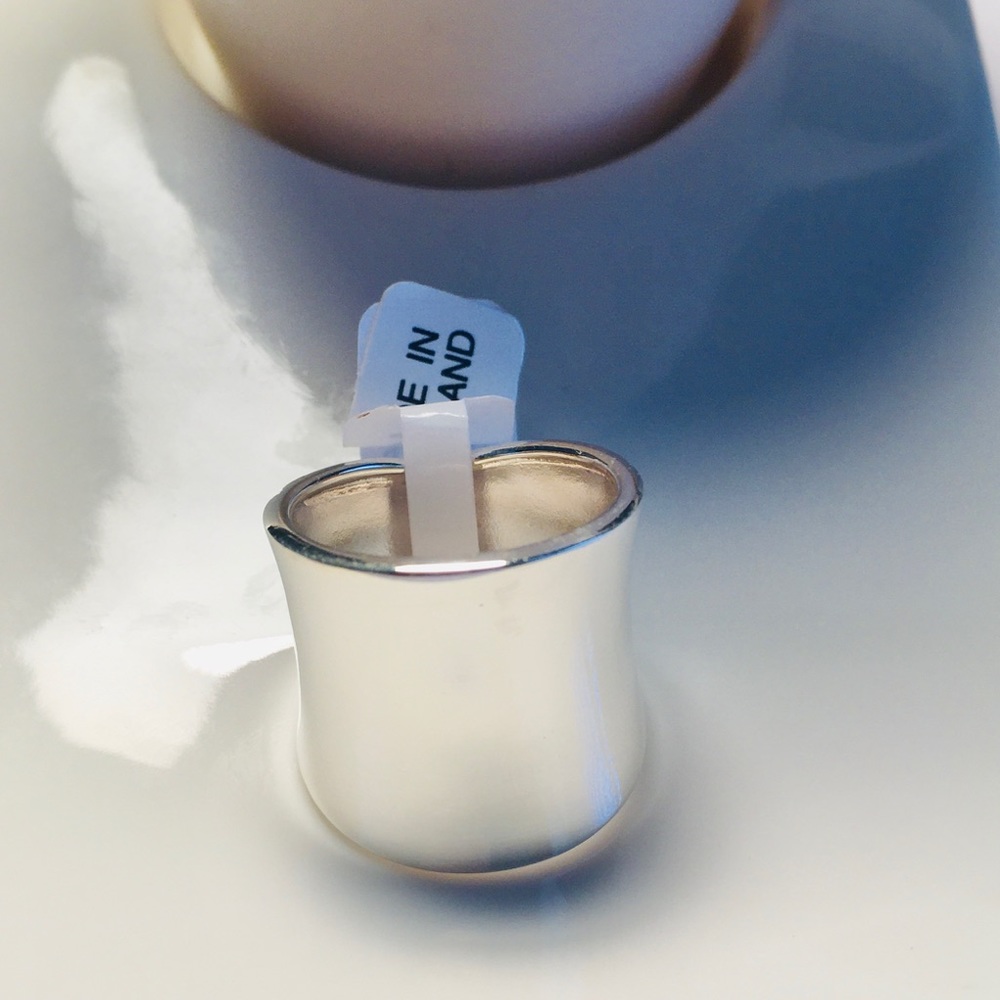 Sterling Silver Concave Band Ring